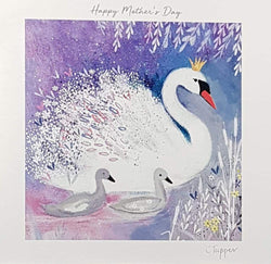 General Mothers Day Card - Swans