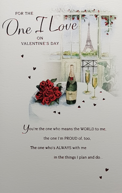 One I Love Valentines Day Card
