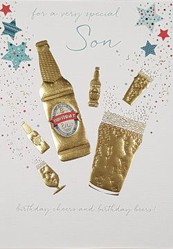 Birthday Card - Son / Birthday Cheers And Birthday Beers !