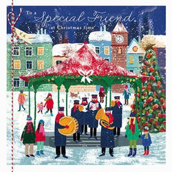 Special Friend Christmas Card - Bandstand