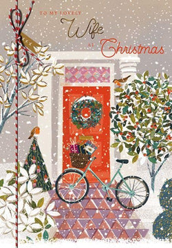Wife Christmas Card - Red Door