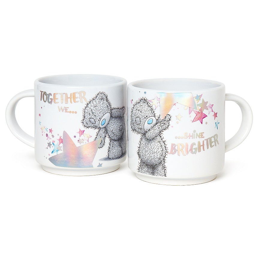 General Gift - Mug / 2Pcs Stackable Mugs & Together We Shine Brighter