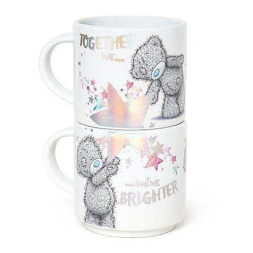 General Gift - Mug / 2Pcs Stackable Mugs & Together We Shine Brighter