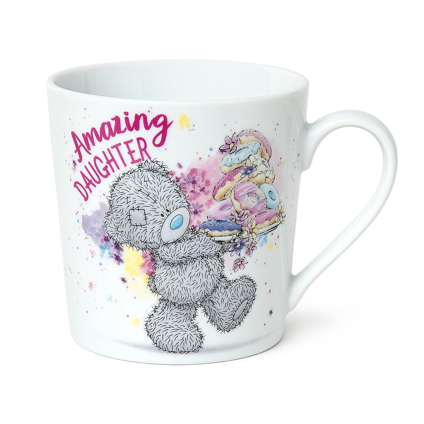 General Gift - Mug / Amazing Daughter & Grey Teddy Holding Donuts
