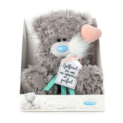 General Gift - Soft Toy / Girlfriend - Grey Cute Teddy Holding Heart And Label