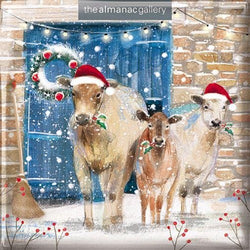 Pack of 16 Christmas Card - Farmyard Animal XMAS (With Box)