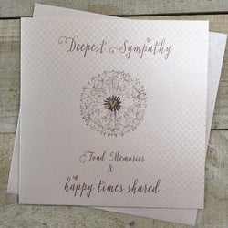 Sympathy Card - Heart Inside Of The Dandelion