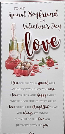Boyfriend Valentines Day Card