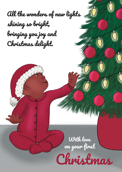 Baby First Christmas Card Personalisation