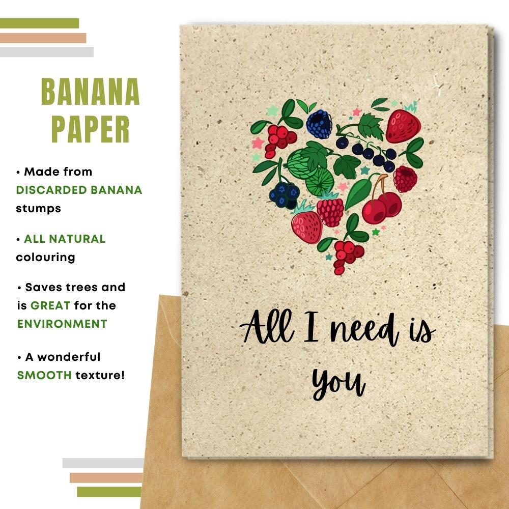 Cutie One I Love Card - All I Need Is You