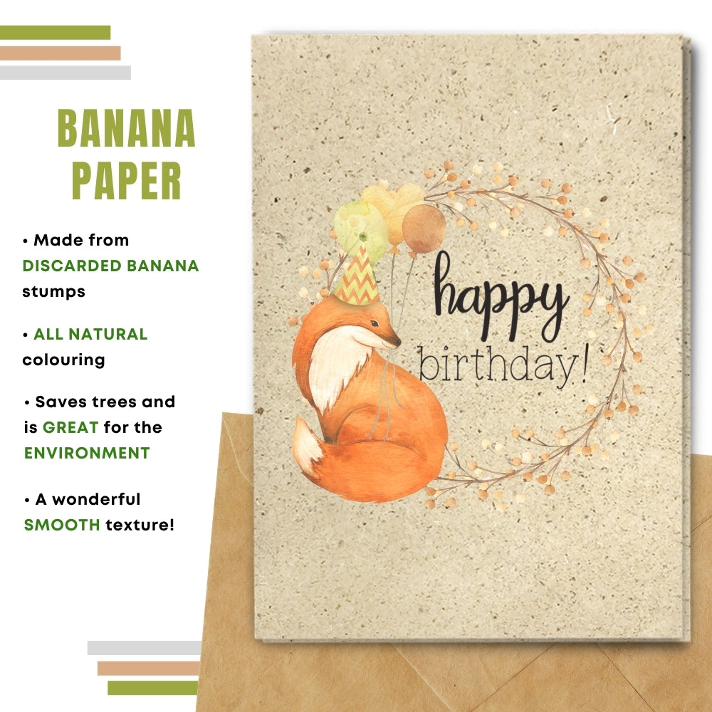 General Birthday Card - Happy Fox