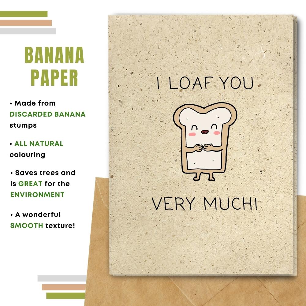 Funny One I Love Card  - I Loaf You