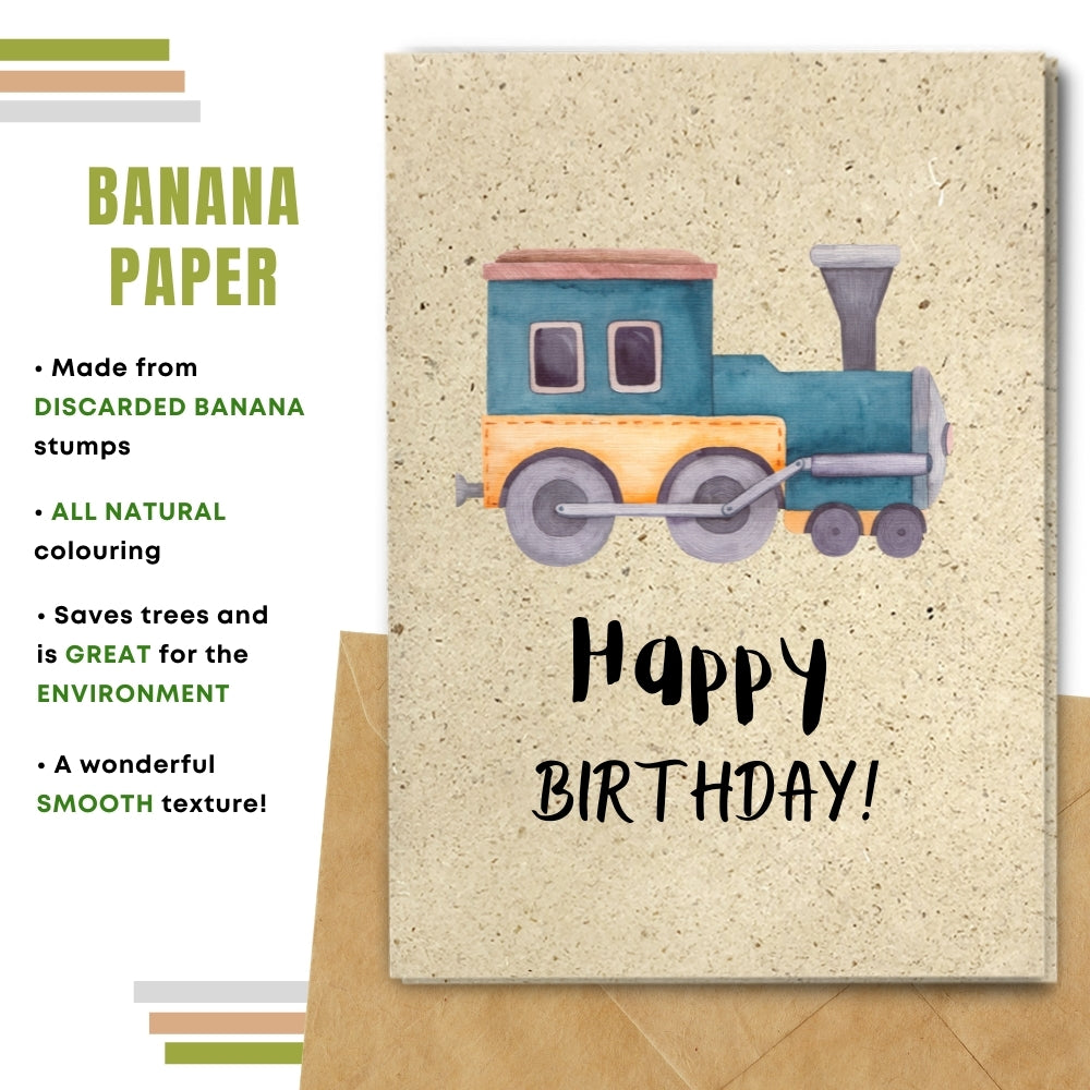 Children Birthday Card - Toy Train