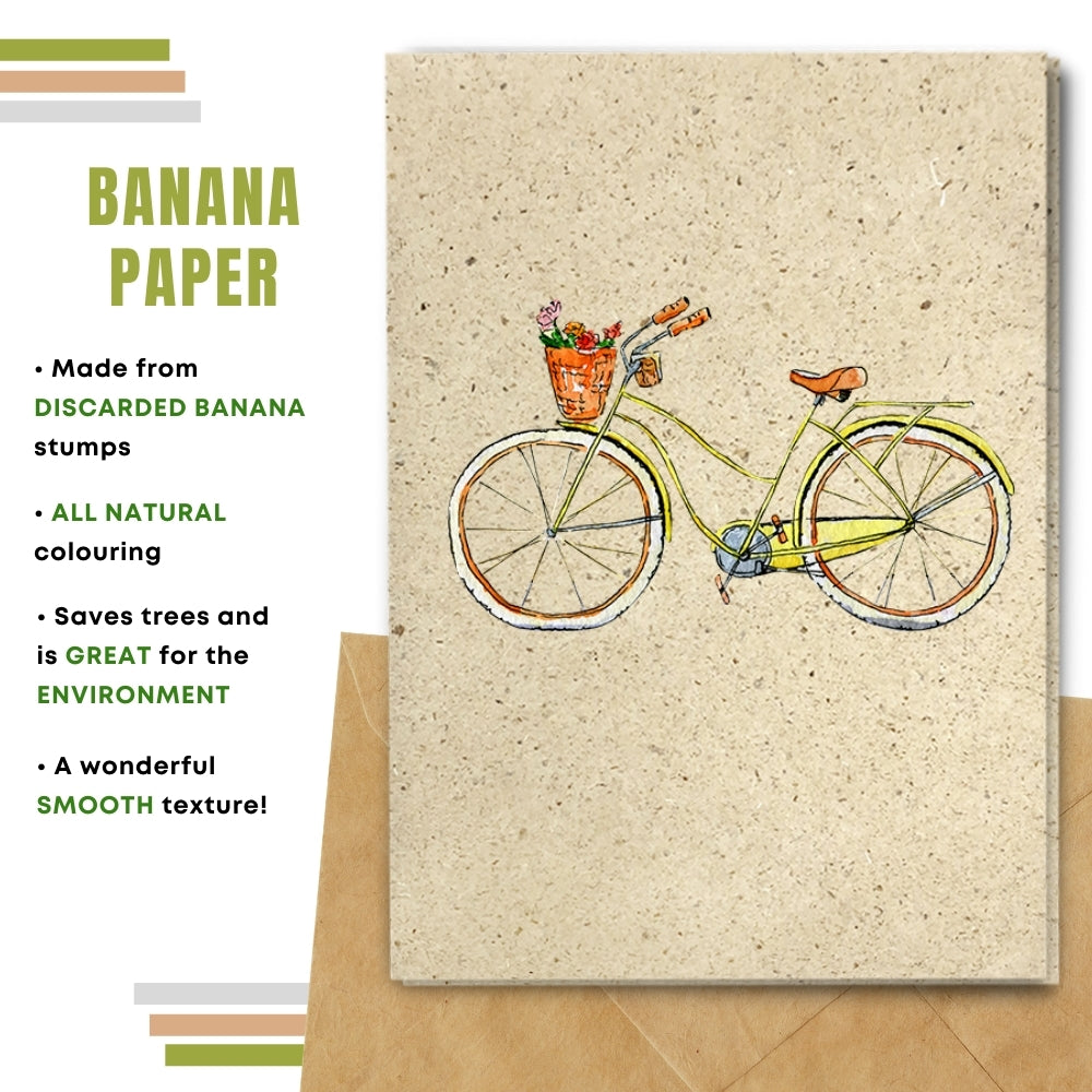 General Blank Card  - Yellow Bike