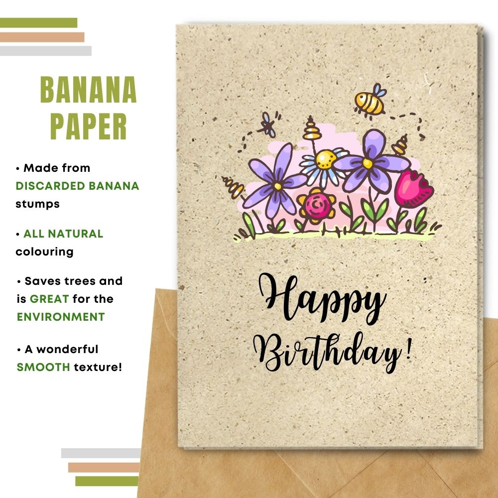 General Birthday Card - Flowery Birthday