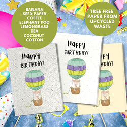 Children Birthday Card - Globetrotting Giraffe