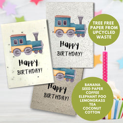 Children Birthday Card - Toy Train