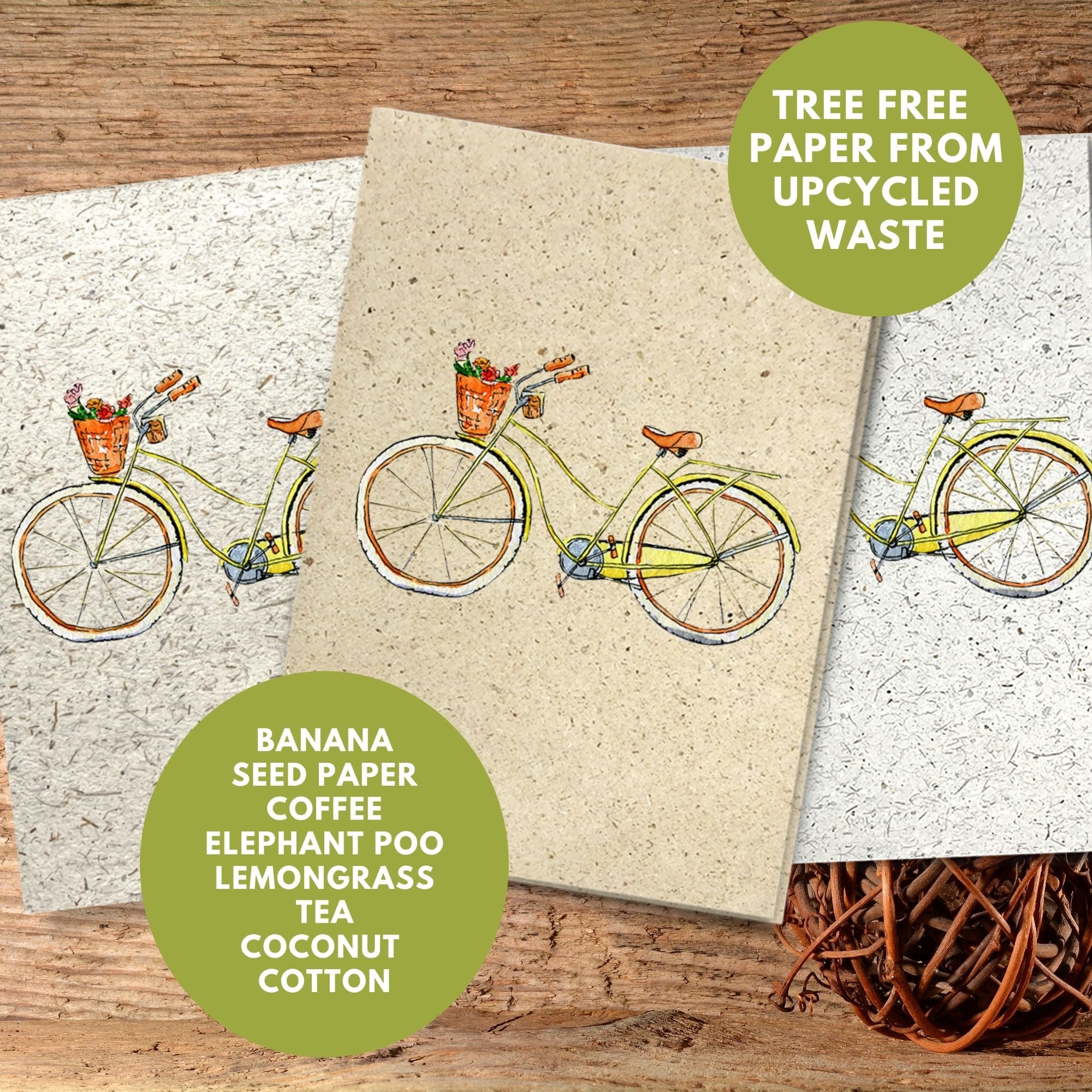 General Blank Card  - Yellow Bike