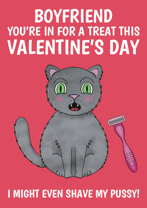 Risky Humour Boyfriend Valentines Day Card Personalisation