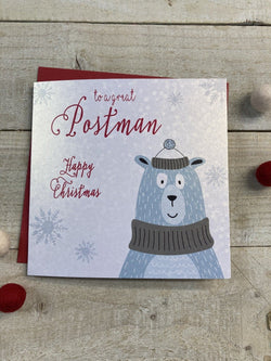 Postman Christmas Card