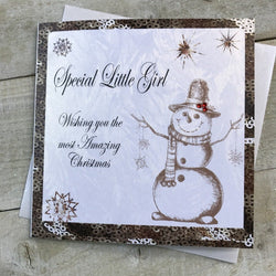 Special Little Girl Christmas Card