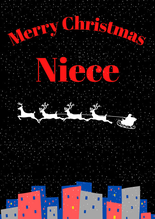 Niece Christmas Card Personalisationb