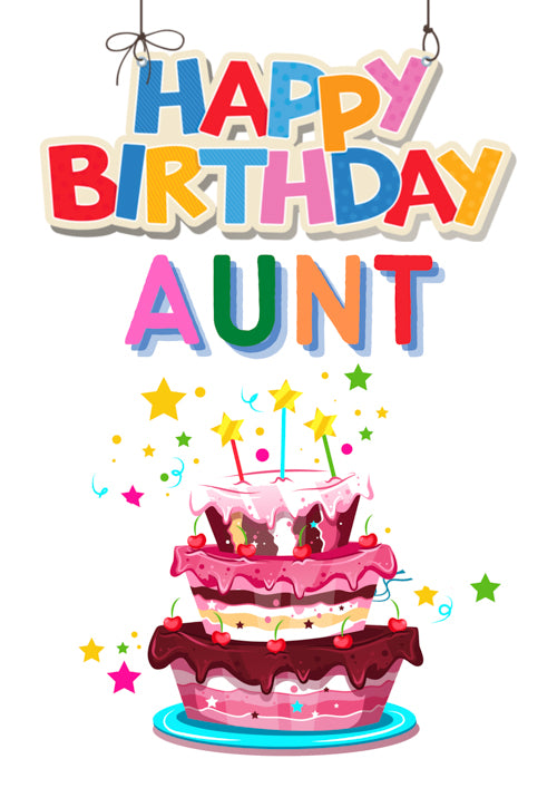 Aunt Birthday Card Personalisation