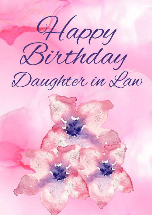 Daughter In Law Birthday Card Personalisation