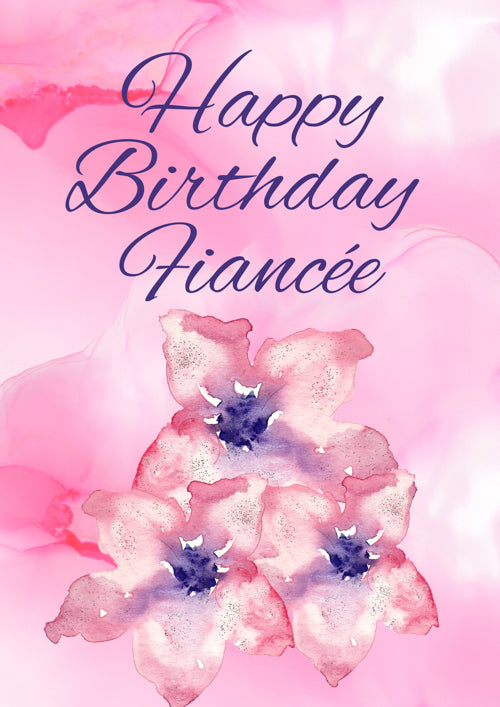 Fiancee Birthday Card Personalisation