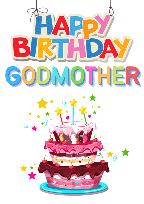 Godmother Birthday Card Personalisation