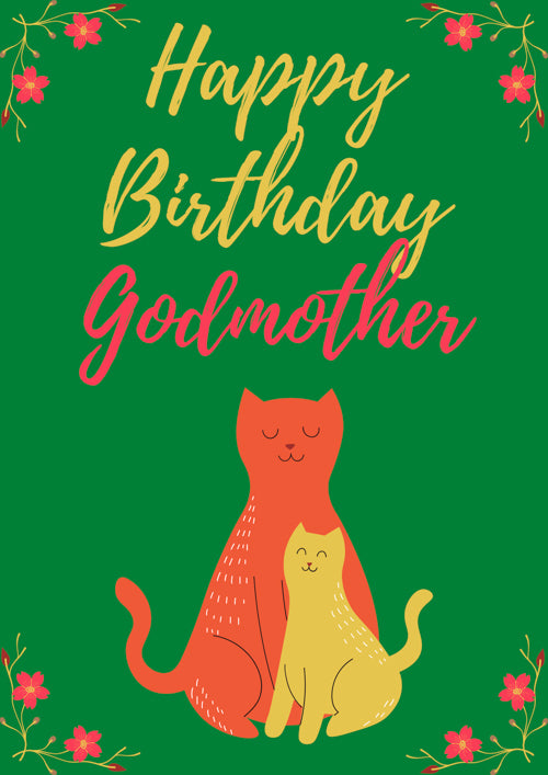 Godmother Birthday Card Personalisation 