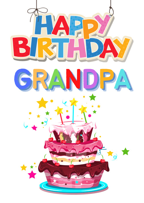 Grandpa Birthday Card Personalisation