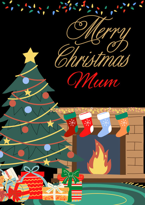 Mum Christmas Card Personalisation