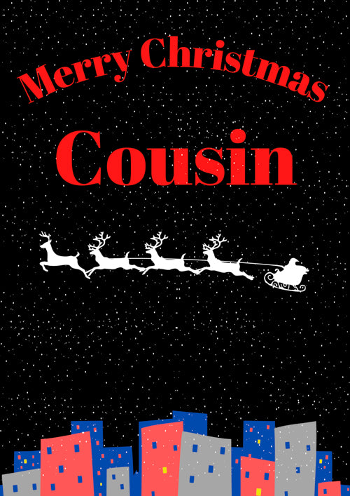 Cousin Christmas Card Personalisation