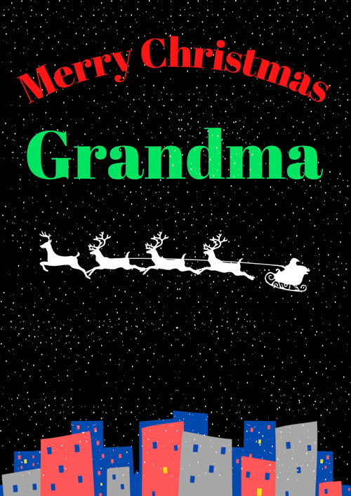 Grandma Christmas Card Personalisation