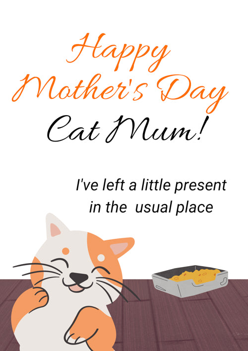 Pet Cat Mum Mothers Day Card Personalisation