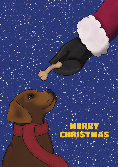 Pet Dog Christmas Card Personalisation