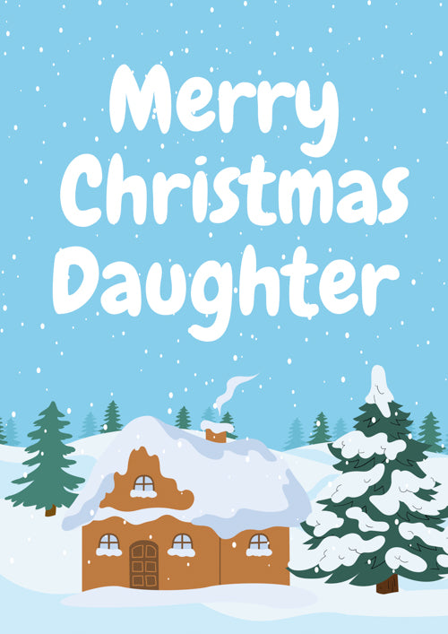 Daughter Christmas Card Personalisation