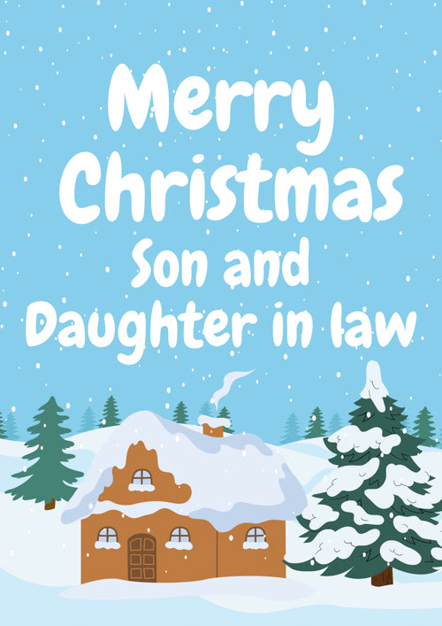 Son And Daughter In Law Christmas Card Personalisation