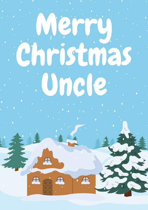 Uncle Christmas Card Personalisation