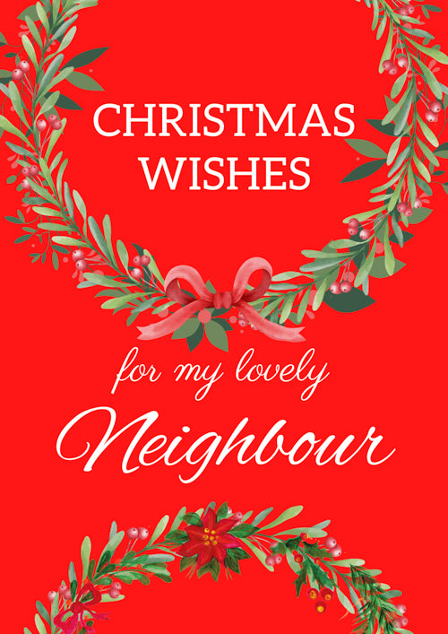 Neighbour Christmas Card Personalisation