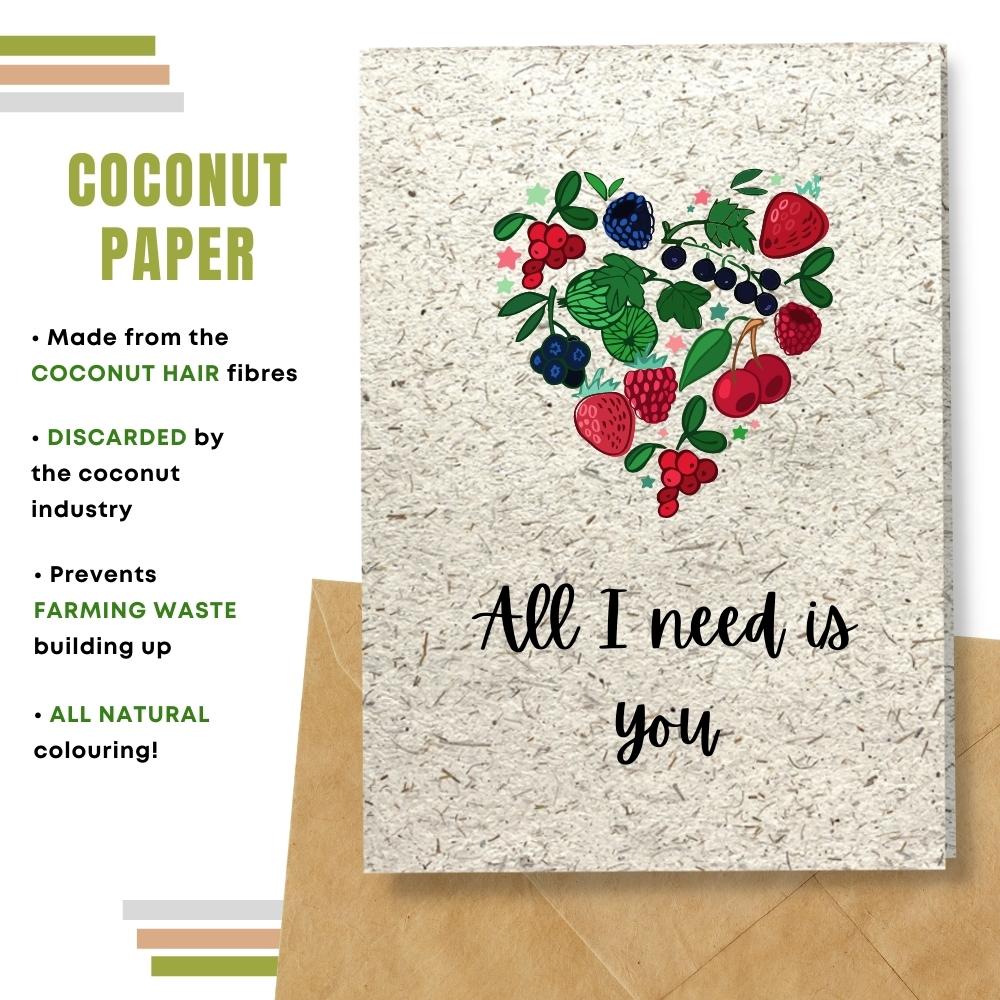 Cutie One I Love Card - All I Need Is You