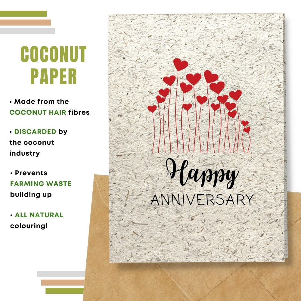 General Anniversary Card - Heart Field