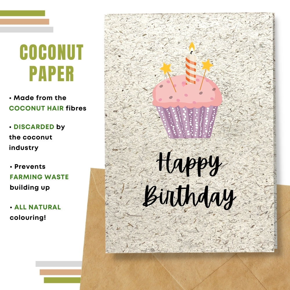 Children Birthday Cards - Pink Cupcake