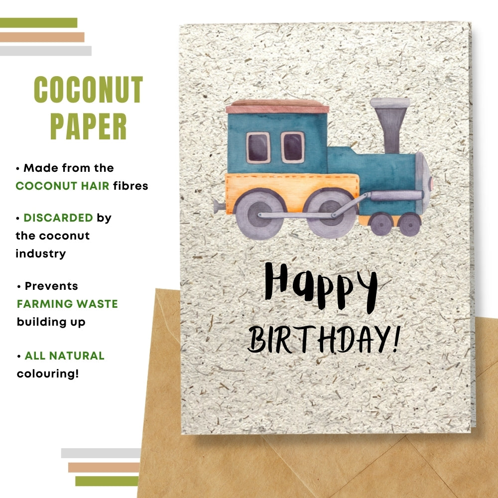 Children Birthday Card - Toy Train