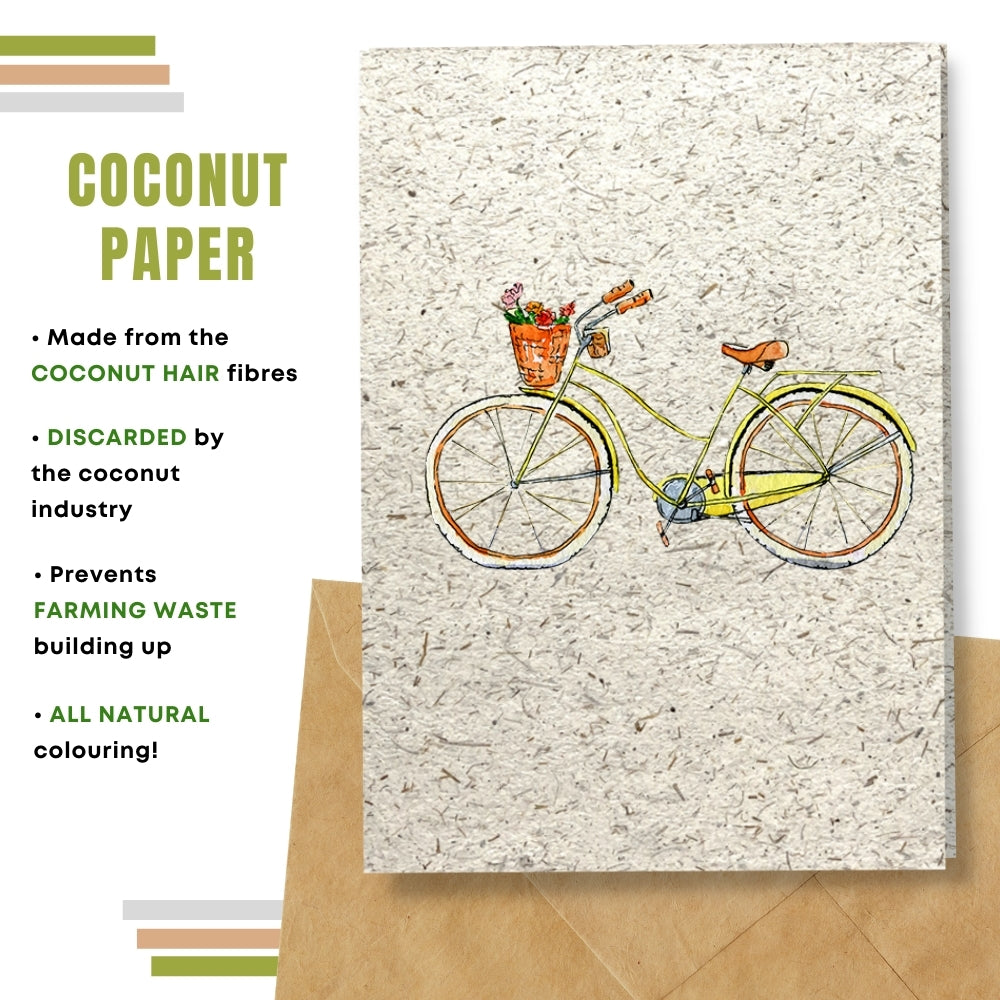 General Blank Card  - Yellow Bike