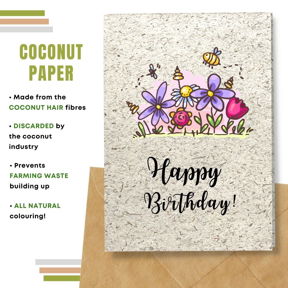 General Birthday Card - Flowery Birthday