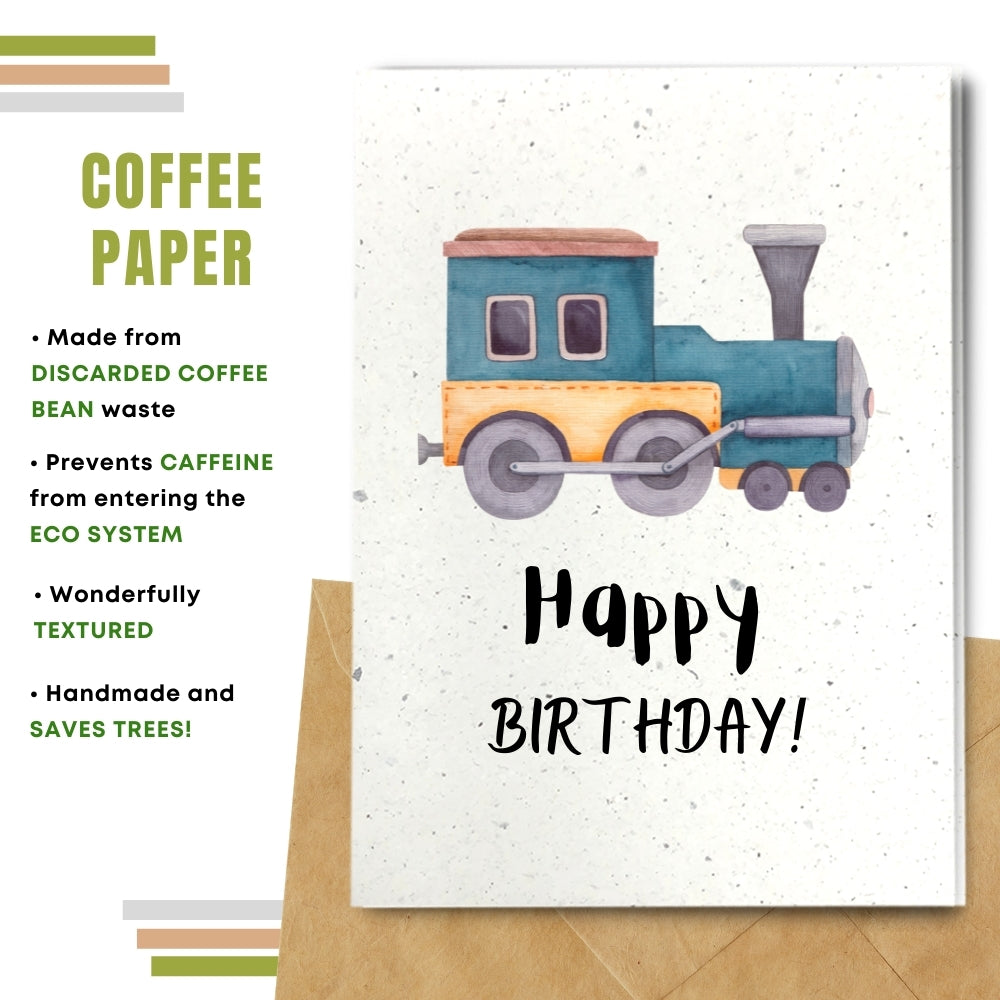 Children Birthday Card - Toy Train