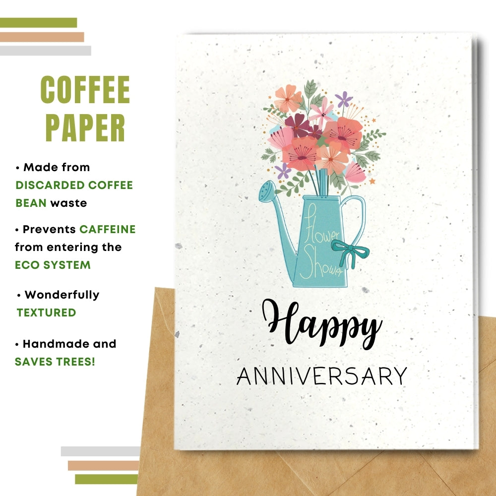 General Anniversary Card - Blue Flower Can