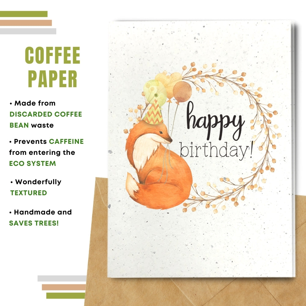 General Birthday Card - Happy Fox